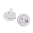 thumbnail image 1 of Unique Bargains 2 Pcs Plastic Spare Part Water Heater Oven Knobs White Silver Tone, 1 of 2