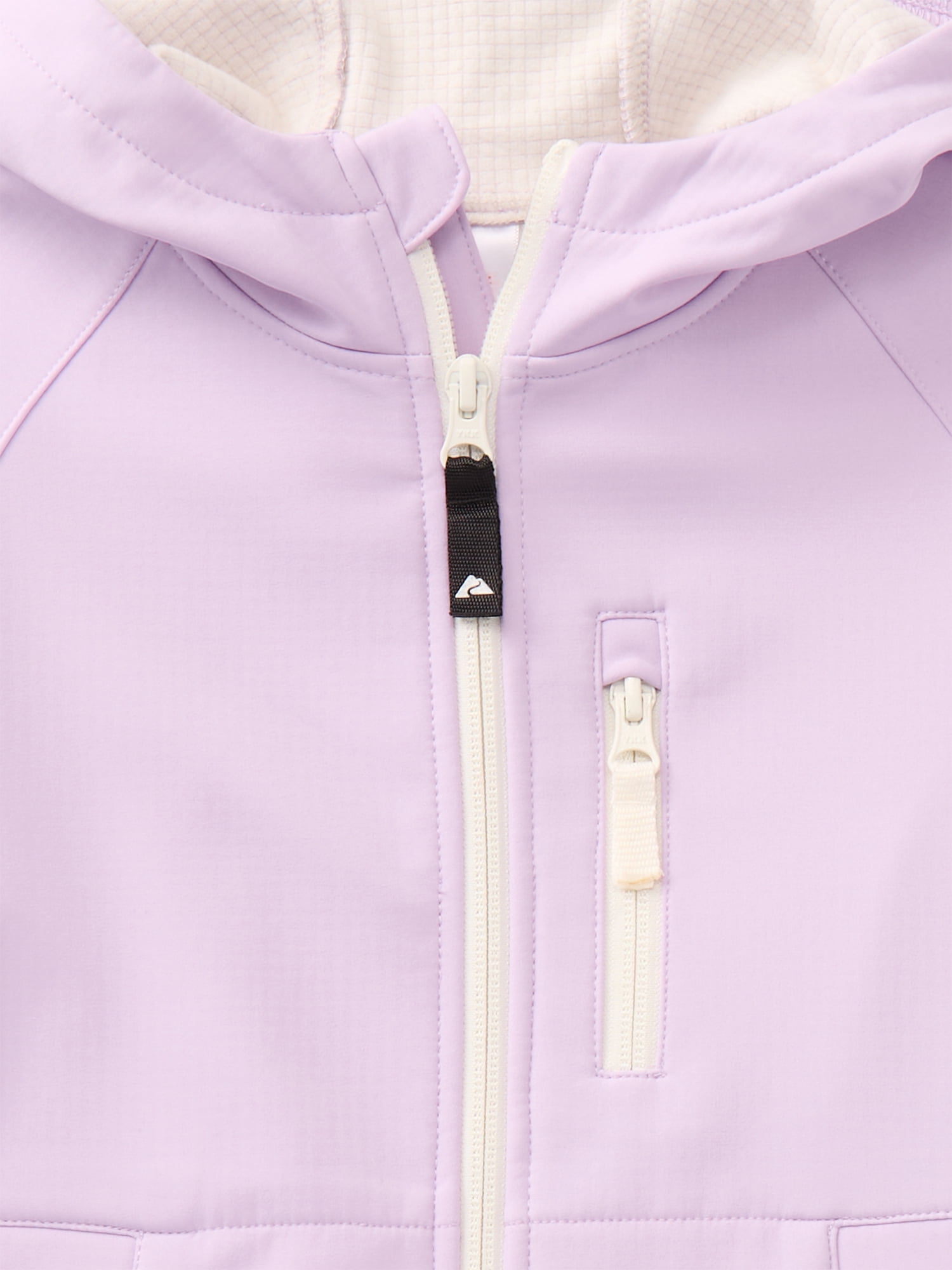Ozark Trail Girls Zip Up Softshell Jacket with Hood, Sizes 4-18