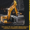 thumbnail image 3 of Top Race RC Excavator for Adults - Hobby Grade Remote Control Hydraulic Construction Vehicle - Ready to Run 1:14 Scale TR-311 with Battery and Hydraulic Oil Included, 3 of 6