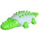 thumbnail image 1 of Cepillo de dientes para perros, juguete para masticar, duradero, interactivo, dispensador de golosinas chirriantes, juguetes para masticar agresivos (verde, cocodrilo), 1 of 5