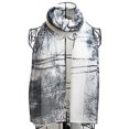 thumbnail image 3 of NYFASHION101 Women's Forest and Pond See Through Print Elegant Scarf Shawl Wrap, Black/White, 3 of 3