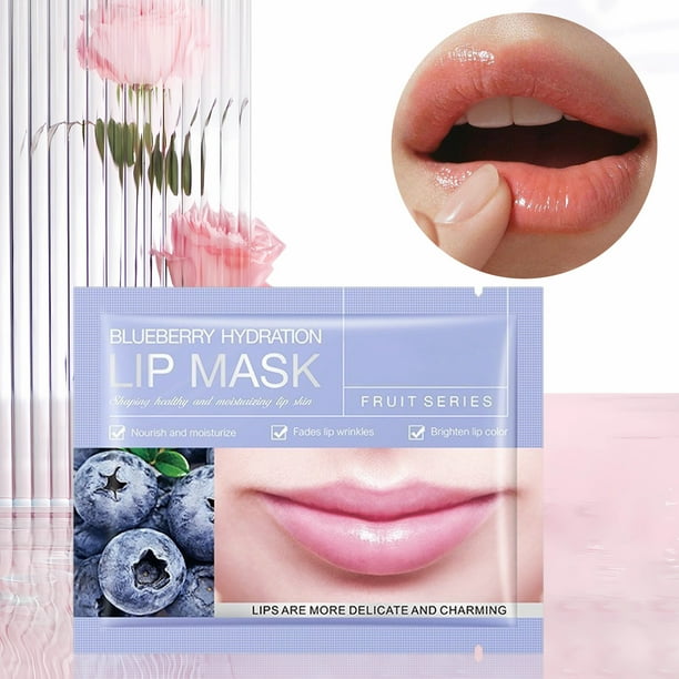 Mascarillas labiales de plástico para debajo de los ojos, mascarillas de gel para ojos, mascarillas hidratantes de colágeno para labios secos, nutren eficazmente y cuidan los labios.