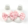 thumbnail image 4 of Yammkia Baby Girls Non Slip Crew Socks Little Girls Cute Flowers Bowknot Cartoon Floor Socks for 12-24 Months,Pink, 4 of 4