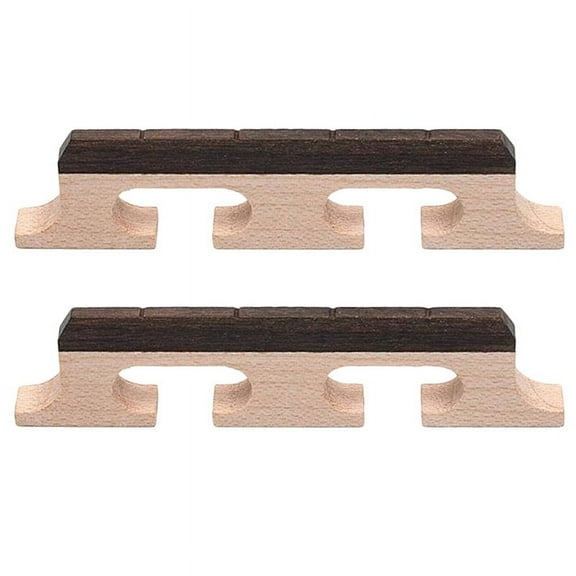 2X Maple Wood 4 String Banjo Replacement Bridge String Instrument Parts