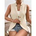 thumbnail image 5 of Women'S 2025 Summer Sleeveless Vest Casual Fully-Lined Slim Work Fashion Petite Elegant Tops Champagne S, 5 of 7