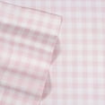 thumbnail image 2 of Supreme Kids Wrinkle Free Hypoallergenic Pink Gingham Bed Sheets, 2 of 3