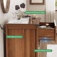 thumbnail image 5 of FANRAL Nightstand Set of 2,3 Drawer Farmhouse Nightstands,Wooden Bedside Table Set,Sturdy Storage End Tables for Bedroom Living Room,Walnut Night Stand, 5 of 7