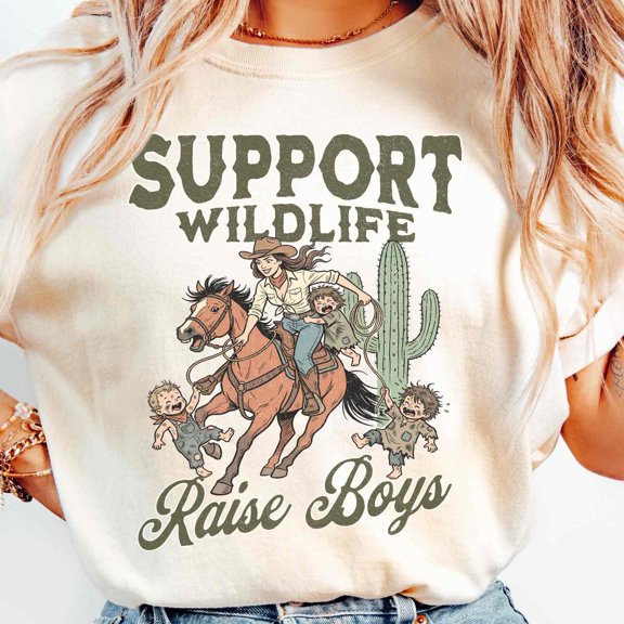 Funny Boy Mom Shirt Cowboy Mama Shirt Boy Mom Mothers Day Gift Cute Boy Mom Tee Funny Gift
