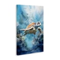 thumbnail image 3 of Stupell Industries Ocean Waves Turtle Undersea Canvas Wall Art, design by LSR Design Studio, 45 x 30, 3 of 7