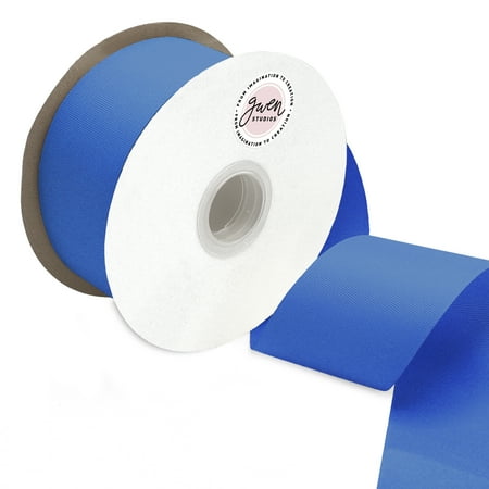 UPC: 0810056348380 | Polyester Royal Blue Grosgrain Ribbon  150  x 2.5  by Gwen Studios