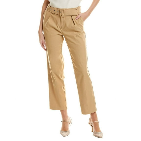 Nanette Nanette Lepore womens Belted Pant, 4, Brown
