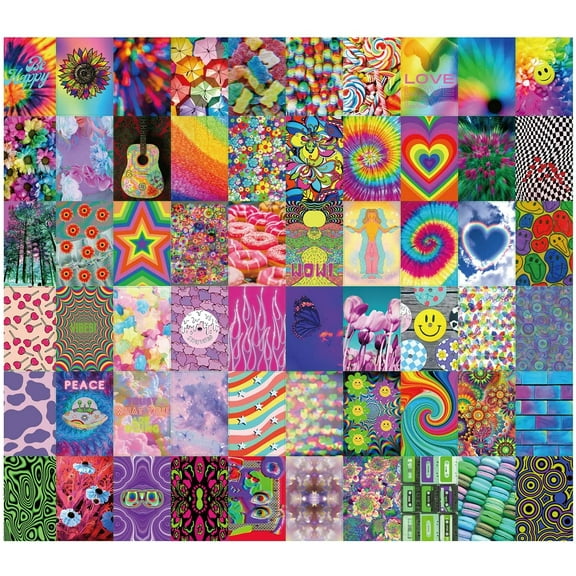 El Nido Design Indie Wall Collage Kit Wall Stickers (70 Pack)