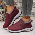 thumbnail image 2 of Chenyee Womens Snow Boots Furry Lined Water-proof Non Slip Work Shoes Comfortable Slip On Ankle Booties, 2 of 9