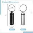 thumbnail image 4 of 6 llaveros de urna, llaveros de urna de joyería de cremación para cenizas, llaveros de urna de cremación con vial cilíndrico, collar de recuerdo de cenizas, joyería conmemorativa, 4 of 5