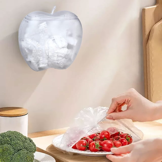 WHEANG Liquidation Boîte de Rangement Jetable pour Pellicule Plastique Boîte de Rangement pour Pellicule Plastique avec Couvercle Récipient Mural pour Pellicule Alimentaire