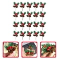 thumbnail image 3 of Zcyifa pine cones 20Pcs Berry Pine Cones Pine Needles Stems Picks Artificial Christmas Berries Decor for Crafts, 3 of 10