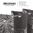 thumbnail image 4 of Deconovo Cortinas opacas con diseño floral gris claro de 42 x 54 pulgadas con aislamiento térmico para ventanas, 4 of 7