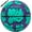 Purple/Teal, variant on Toss Up Rubber Basketball: Size 6 (28.5 inches) Deep Channel Construction, Includes 10” Pump