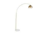 thumbnail image 3 of LumiSource White Marble, Antique Brass Metal March Floor Lamp, 3 of 7