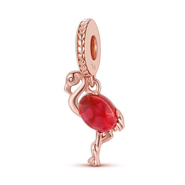 Encanto Rosa Caliente 925 Globo De Plata Esterlina CZ Cuentas De Lujo Ajuste Collar De Pulsera Original Para Mujeres DIY Fabricación De Joyas Gao Jiahui unisex