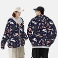 thumbnail image 4 of Lsque Retro Rabbit Flower UPF 50+ Lightweight Sun Protection Men's Women's Long Sleeve Shirt, Hoodie Performance -XX-Large, 4 of 9