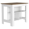 thumbnail image 4 of 35" High Kitchen Table with Storage Shelves / Ample Room for Stool and Prep, 4 of 5