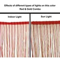 thumbnail image 3 of SEW TRENDS 2 Yards of 12" Long Chainette Fringe Multicolor Two Tone Thread Tassel Curtain Trim-Red & Gold, 3 of 8