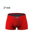 thumbnail image 1 of 2 Pcs Nouvelles Culottes de Thérapie Magnétique pour Hommes, Shorts et sous-Vêtements Renforcés, Boxeurs Homme 2 Rouges TTG, 1 of 6