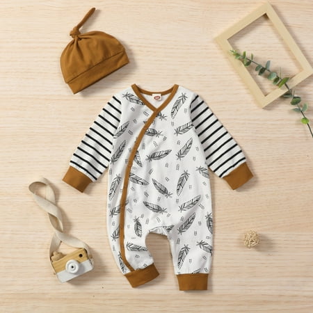 

Gubotare Long Sleeve Bodysuit Baby Boy Baby Girls One Piece Short Sleeve Ripped Demin Jeans Ruffle Romper Sunsuit Outfits Jumpsuit A 0-6 Months