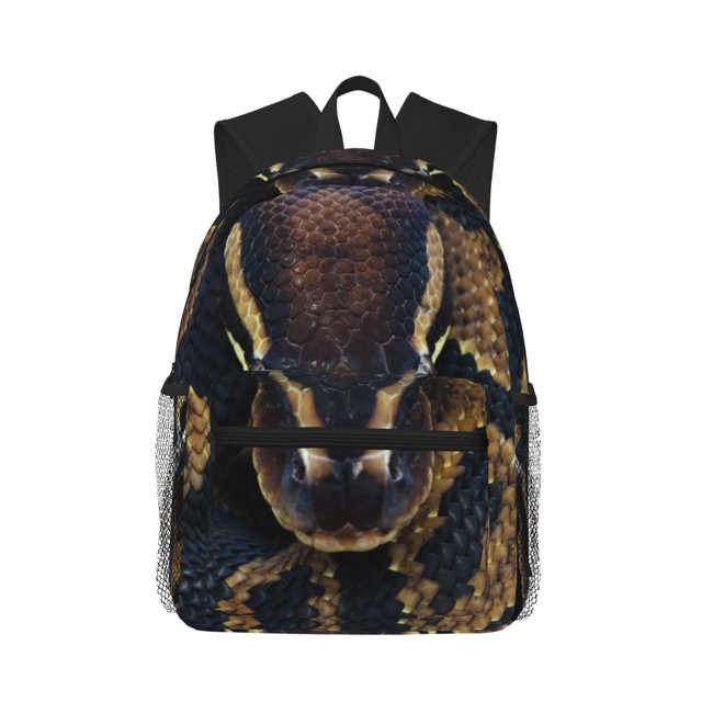Balery Ball Phyton Snake Mochila para Mujeres y Hombres, Mochila Ligera Casual para Viajes, Mochila Clásica Básica para la Universidad