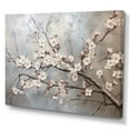 thumbnail image 2 of Designart "Simplistic Ash And Taupe Cherry Blossom I" Cherry Blossom Canvas Wall Art, 2 of 7