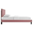 thumbnail image 3 of Modway Roxanne Performance Velvet Twin Platform Bed in Dusty Rose, 3 of 9