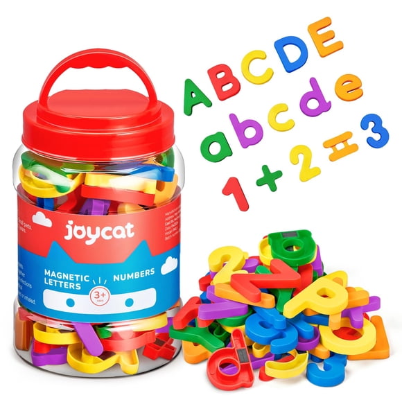 Juego de juguetes con imanes magnéticos para nevera con letras y números del alfabeto