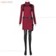 thumbnail image 2 of Disfraz del juego Ada Wong para adultos, traje con tirantes para Halloween, Carnaval, rojo, peluca corta negra, 2 of 5