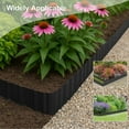 thumbnail image 2 of 4W Landscape Edging, 6-in x 20-ft, Flexible Corrugated Lawn Border, Galvanized Steel, Black, 2 of 9