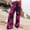 Black, variant on Runfenguu High Waisted Cargo Pants Women, Comfy Work Pants Women Women Casual Loose Print Elastic Waistband Pocket High Waisted Straight Leg Pants