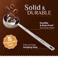 thumbnail image 3 of Orblue Premium Coffee Scoop Set - 1 Tbsp (15ml) & 2 Tbsp (30ml) Measuring Tablespoon - Stainless Steel Coffee Measuring Spoon and Scooper with Long Handles - Pack of 2, 3 of 10