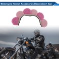 thumbnail image 2 of Accesorios para Cascos de Motocicleta Decoración Calcomanías de Pétalos para Cascos de Motocicleta Bicicleta Esquí Rosa Púrpura Peluche 1 Pcs, 2 of 6