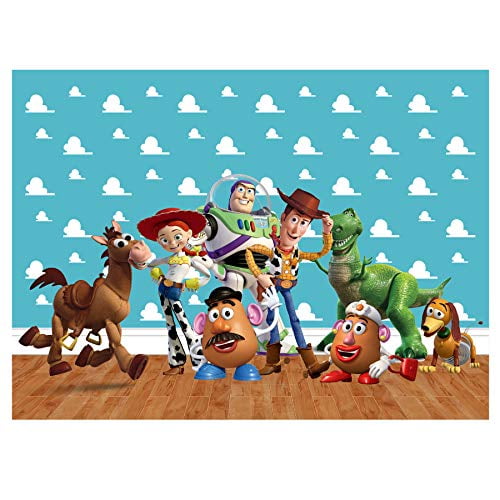 zlhcgd 7x5FT Toy Story 4 Photography Vinyl Photo Background for Kids