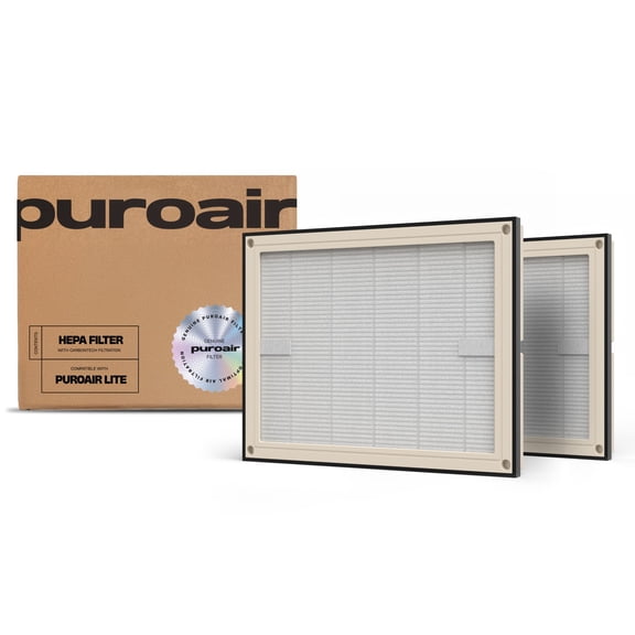 PuroAir Lite Replacement Filter - HEPA Air Filter for PuroAir Lite Air Purifier (2 Pack)