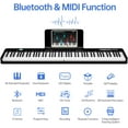 thumbnail image 4 of Terence Folding Piano Keyboard, 88 Keys Full Size Semi-Weighted Foldable Piano, Support MIDI USB Interface Bluetooth Portable Piano with for Beginners Kids, 4 of 6