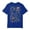 Blue, variant on Womens Tired Dads Club Graphic T Shirt Crewneck Short Sleeve Funny Dad Life Road Map Back Print Casual Tee Tops