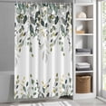 thumbnail image 6 of Green Eucalyptus Small Stall Shower Curtain, Waterproof Shower Curtains for Bathroom, Watercolor Spring Weeping Botanical Washable Fabric Bath Curtain for Bathtub Decoration with Hooks 36x78 Inches, 6 of 9
