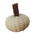 thumbnail image 2 of Yoziaaoa 4 Pcs Multicolor Soft Fabric Hanging Pumpkin Ornament, Delicate Autumn Thanksgiving Tree Decor with Attached Rope for Interior Display, 1.97in(Beige), 2 of 6