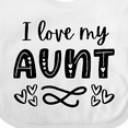 thumbnail image 4 of Inktastic I Love My Aunt Hearts Boys or Girls Baby Bib, 4 of 4