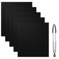 thumbnail image 1 of OUSITAID Antiadhésif Réutilisable 40cm * 33cm Haute Température Barbecue Barbecue Mat, 1 of 16