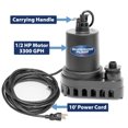 thumbnail image 4 of Bomba de agua Superior Pump 91570 de termoplástico 1/2 HP 3,300 GPH, 4 of 7