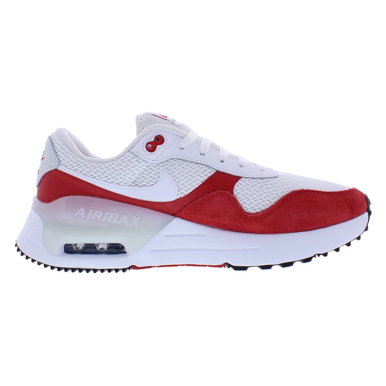 Nike Air Max SYSTM Mens Size 10 Red White Athletic Running Shoes Sneakers DM9537 Nike Mens White Red Air Max SYSTM DM9537-104 Lace Up  main image 2
