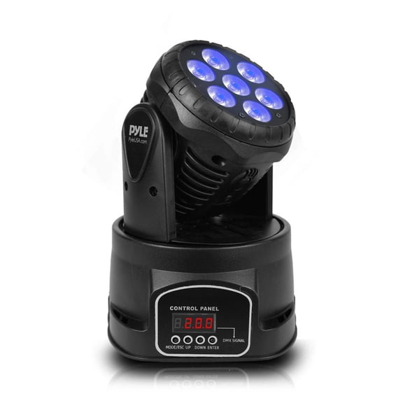 Pyle PDJLT50 Multi Colored LED Rotating DJ Stage Strobe Light Projector System