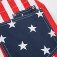 thumbnail image 5 of Women Summer Denim Overalls Adults Color Block Stripe Star Print Suspender Shorts with Pockets Independence Day Playsuits, 5 of 6